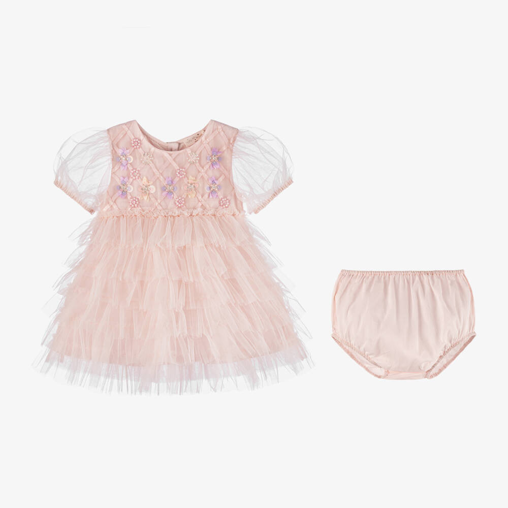 Tutu du Monde-Girls Blush Tulle & Sequin Gown | Childrensalon Outlet