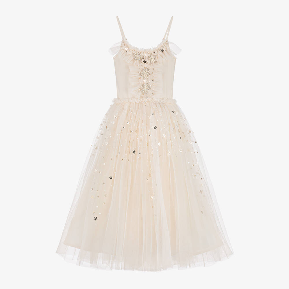 Tutu du Monde-Girls Cream Tulle Gown | Childrensalon Outlet