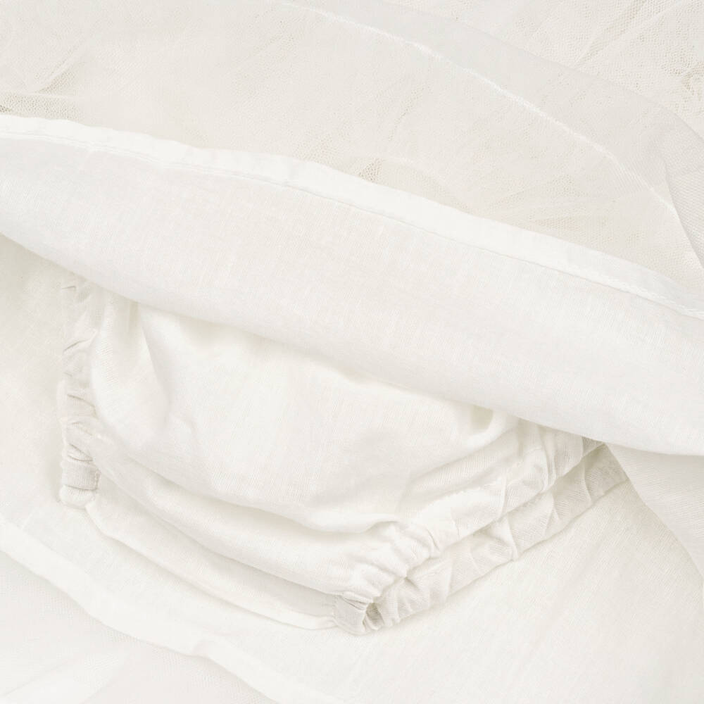 Tutu du Monde-Girls Cream Tulle Ruffle Dress | Childrensalon Outlet