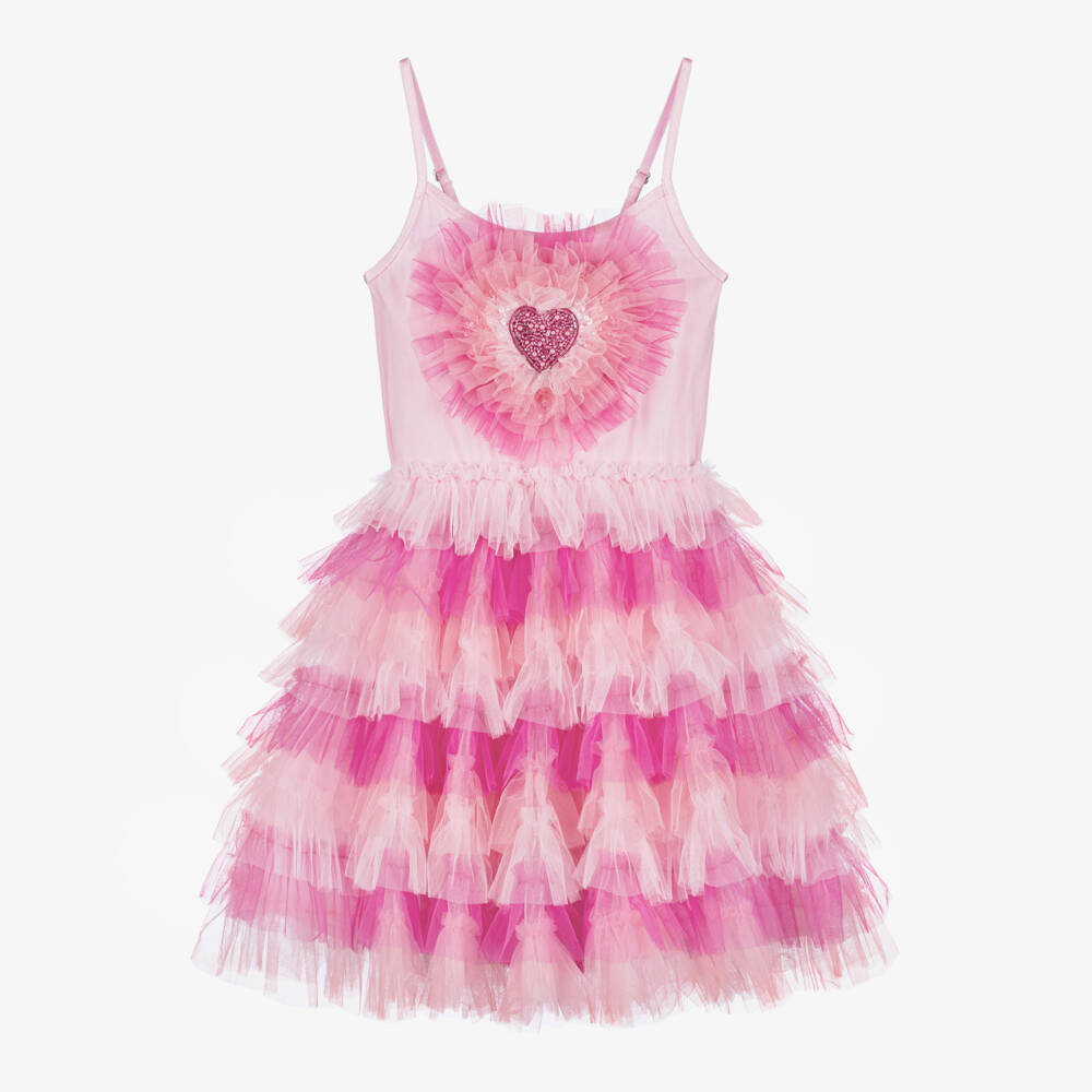 Tutu du Monde-Girls Dreamy Pink Heart Gown | Childrensalon Outlet