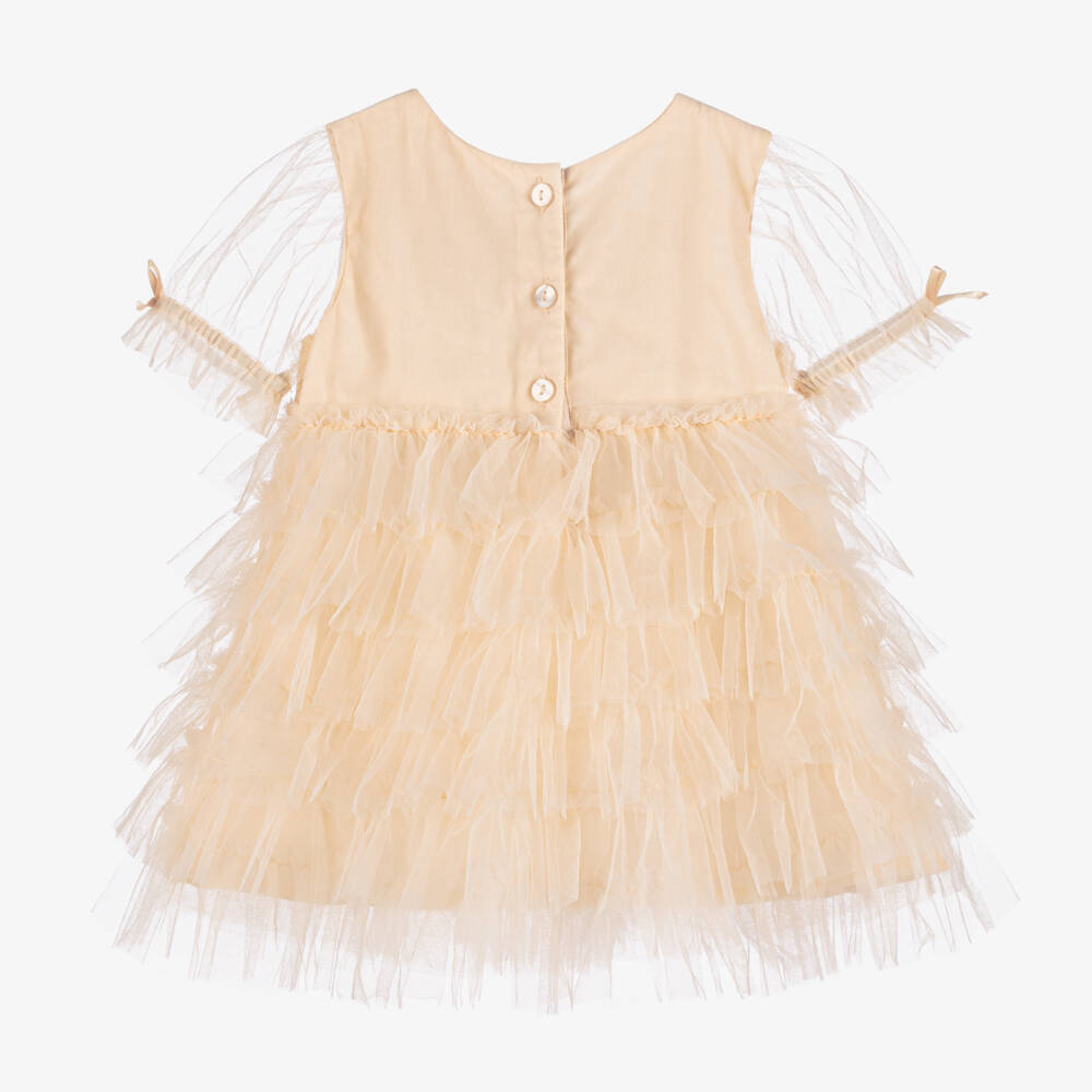 Tutu du Monde-Girls Elegant Ivory Tulle Frock | Childrensalon Outlet
