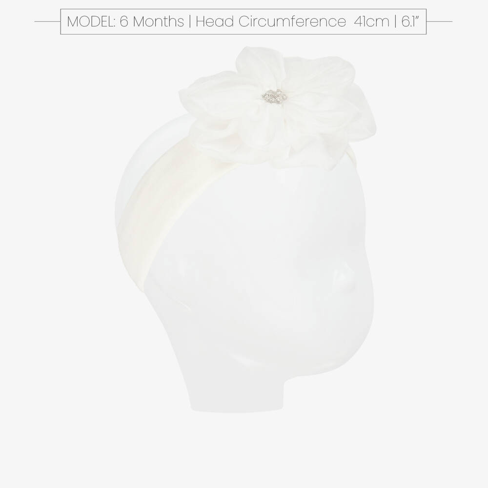 Tutu du Monde-Girls Elegant White Floral Hairband | Childrensalon Outlet