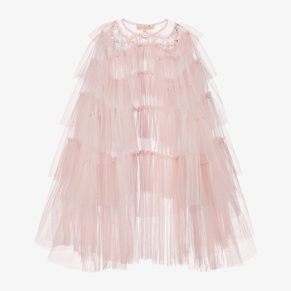 Tutu du Monde-Girls Enchanting Pink Tulle Wrap | Childrensalon Outlet
