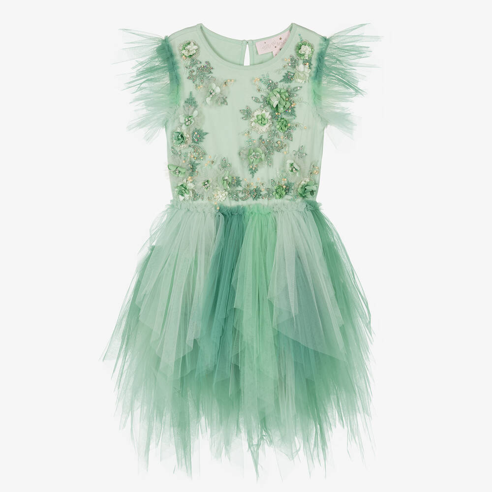 Tutu du Monde - Зеленое платье-костюм лесной феи с юбкой-пачкой | Childrensalon