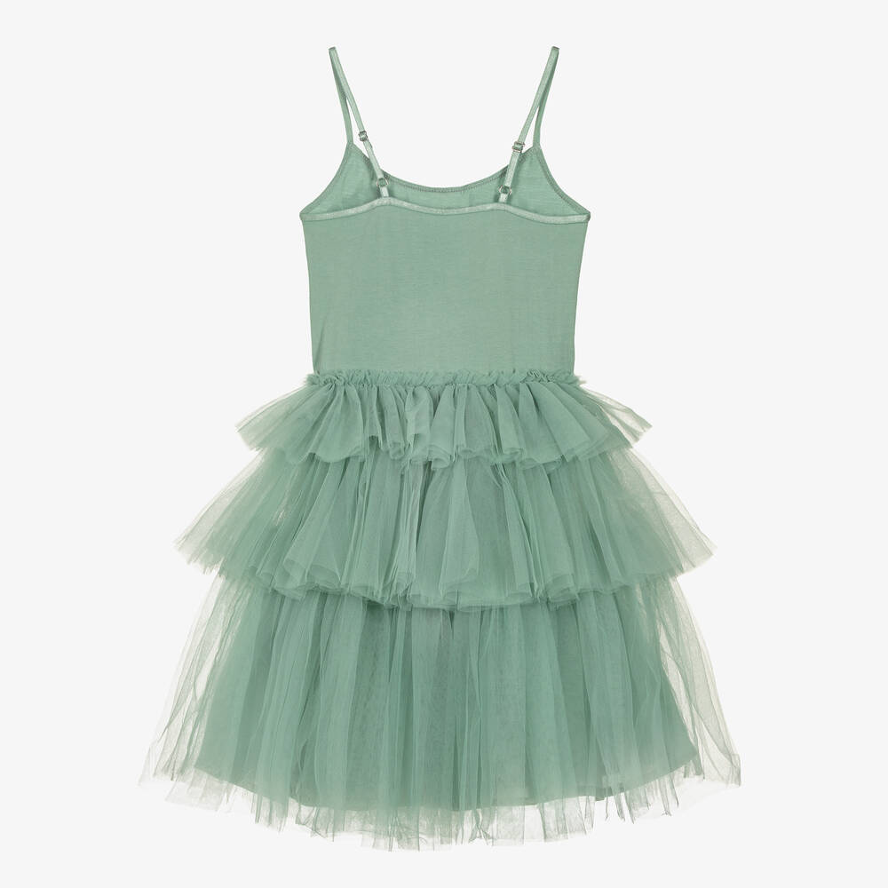 Tutu du Monde-Зеленое платье из тюля с бисером | Childrensalon Outlet