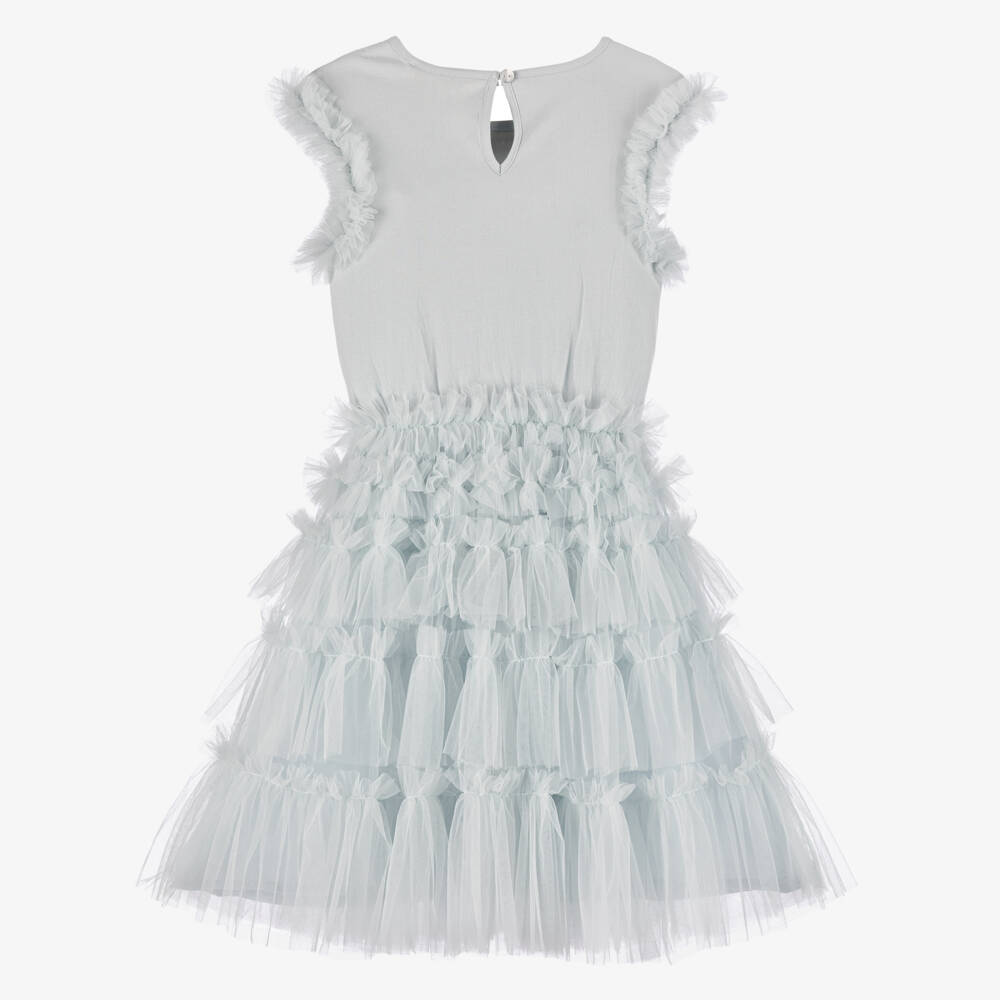 Tutu du Monde-Girls Ice Blue Tulle Gown | Childrensalon Outlet