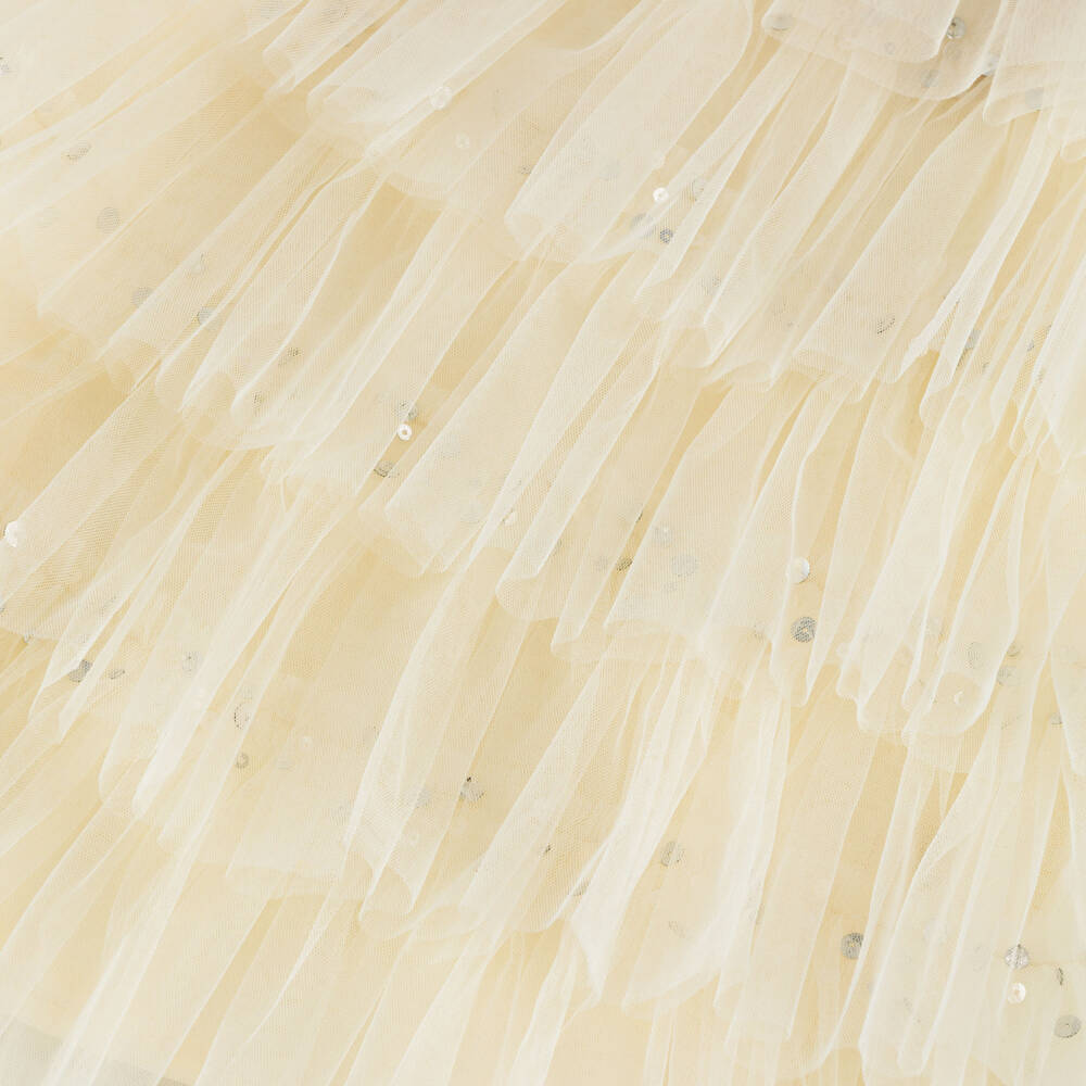 Tutu du Monde-فستان تول عاجي مزين بالترتر للبنات | Childrensalon Outlet