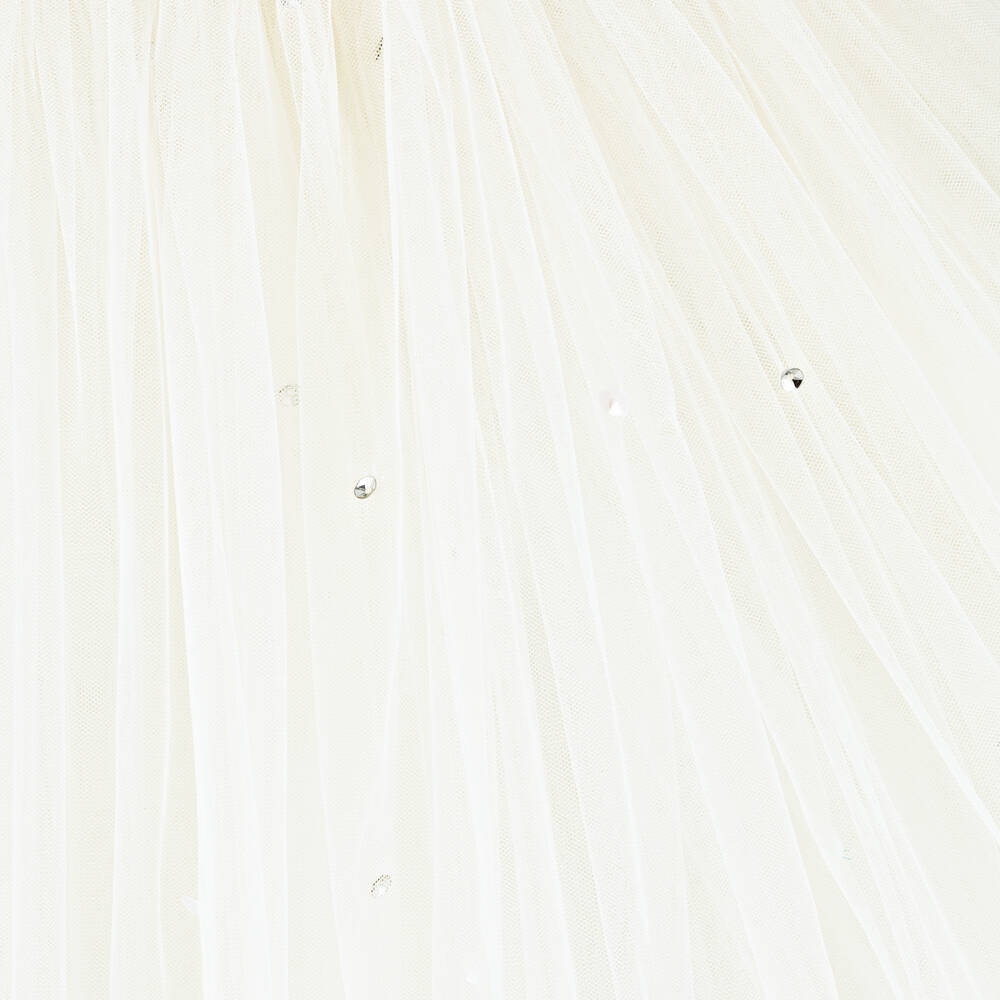 Tutu du Monde-Girls Ivory Tulle Sequin Dress  | Childrensalon Outlet