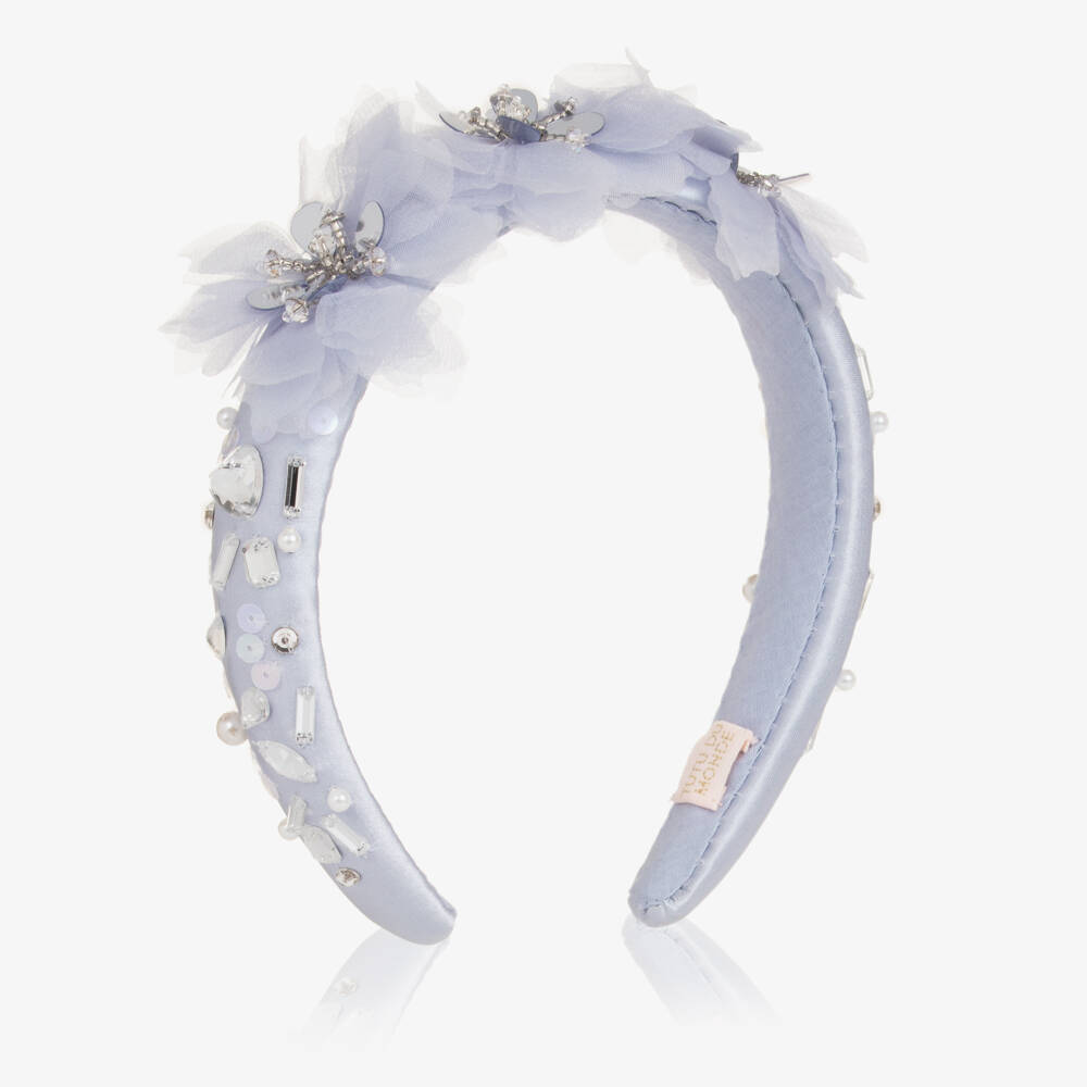 Tutu du Monde-Girls Lavender Blue Embellished Padded Hairband | Childrensalon Outlet