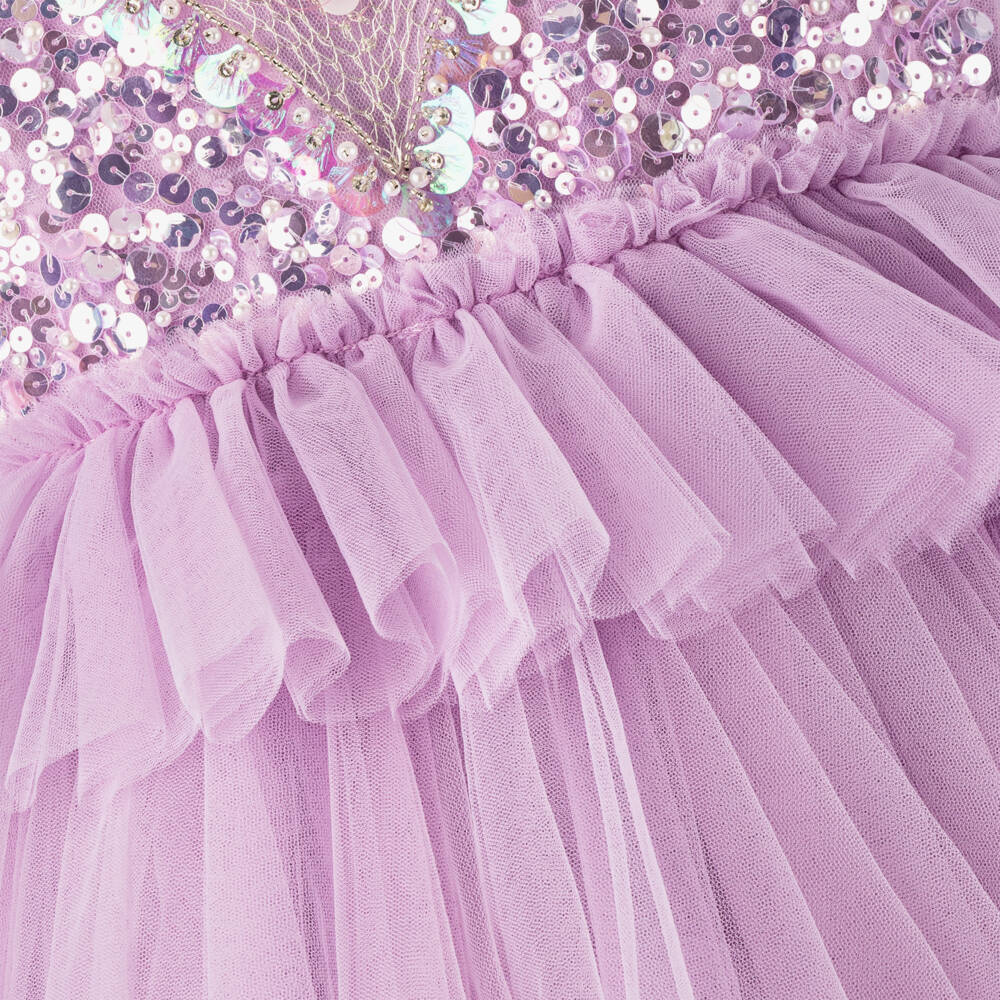 Tutu du Monde-Girls Lavender Sequined Tulle Gown | Childrensalon Outlet