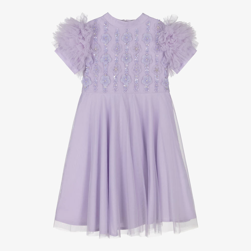 Tutu du Monde-Girls Lavender Tulle Blossom Dress | Childrensalon Outlet