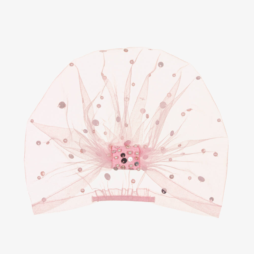 Tutu du Monde-Girls Light Pink Sequin Turban | Childrensalon Outlet
