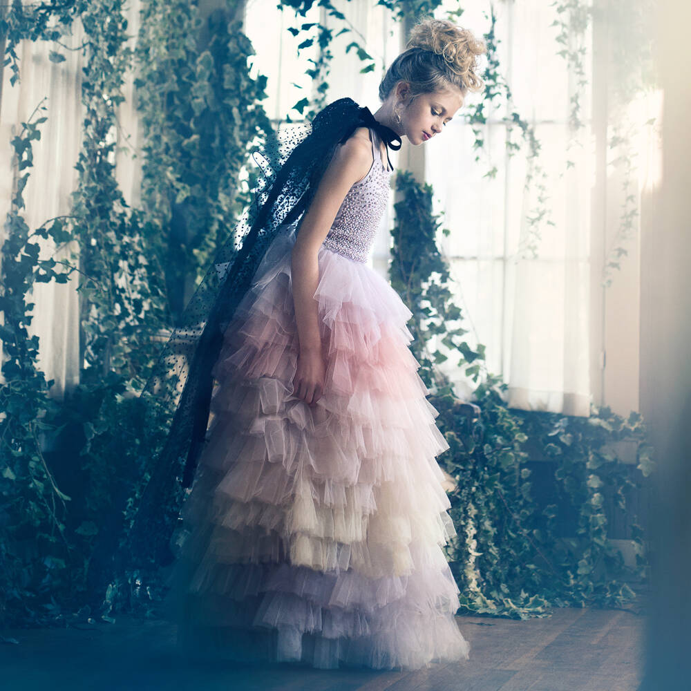 Tutu du Monde-Girls Lilac & Pink Tulle Gown | Childrensalon Outlet