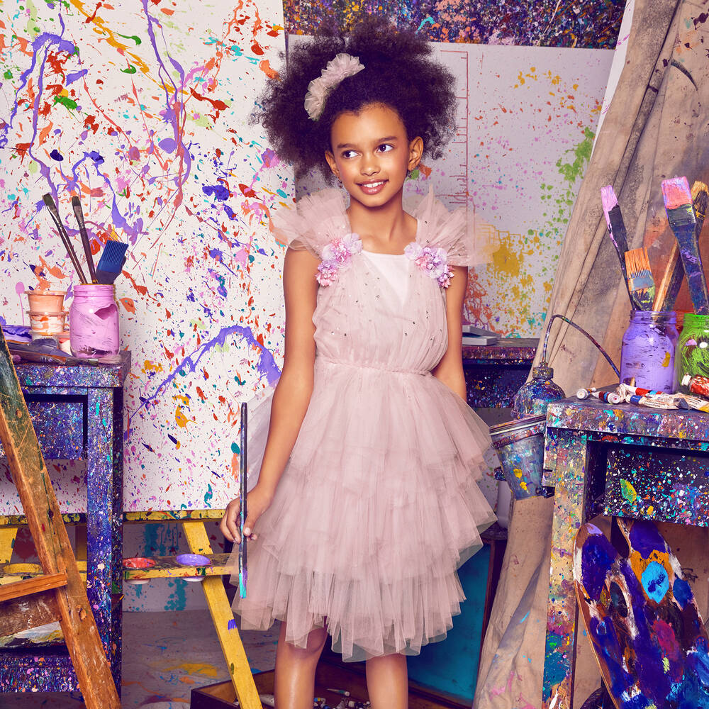 Tutu du Monde-Girls Lilac Pink Tulle Tutu Dress | Childrensalon Outlet