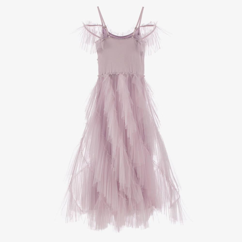 Tutu du Monde-Girls Lilac Purple Sequinned Tulle Maxi Dress | Childrensalon Outlet