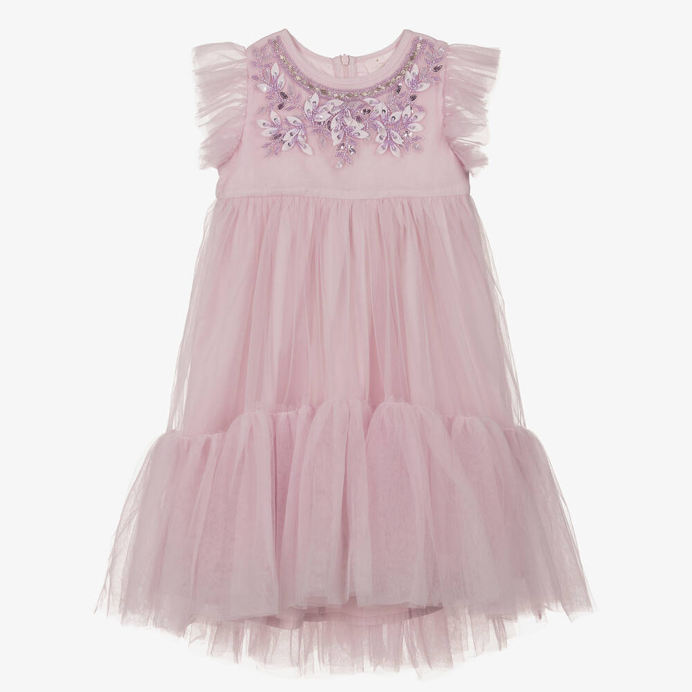 Tutu du Monde - Girls Lilac Purple Tulle Dress | Childrensalon