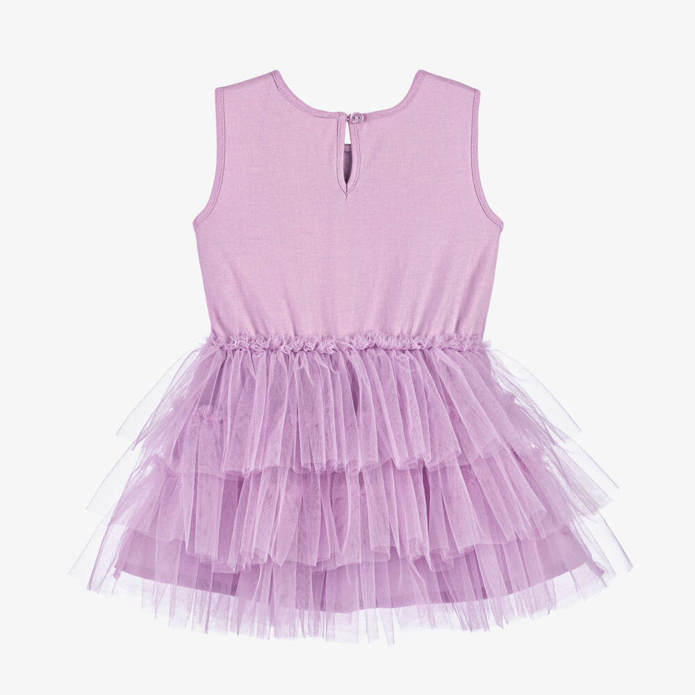 Tutu du Monde-Girls Lilac Sequin Tulle Dress | Childrensalon Outlet