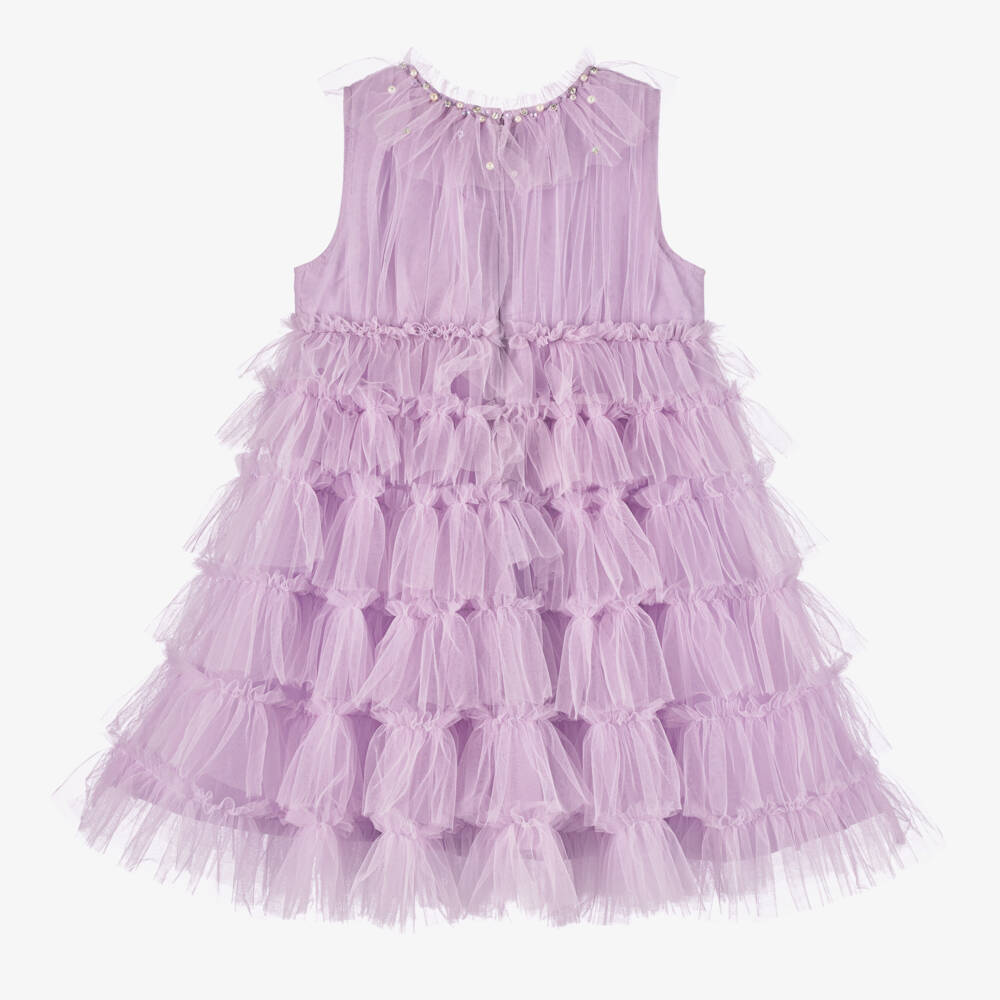 Tutu du Monde-Girls' Lilac Tulle Pearl Gown | Childrensalon Outlet