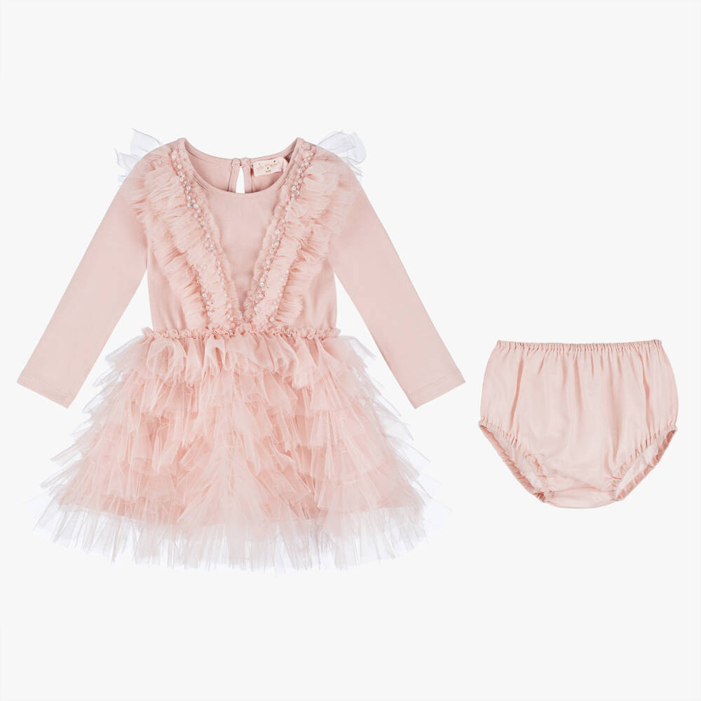Tutu du Monde-Girls Long Sleeve Tulle Dress | Childrensalon Outlet