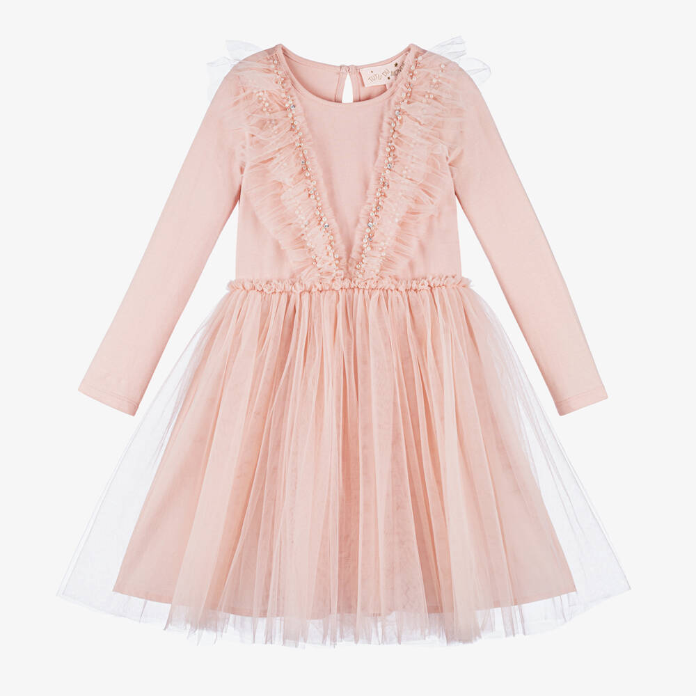 Tutu du Monde-Girls Long Sleeve Tulle Dress | Childrensalon Outlet