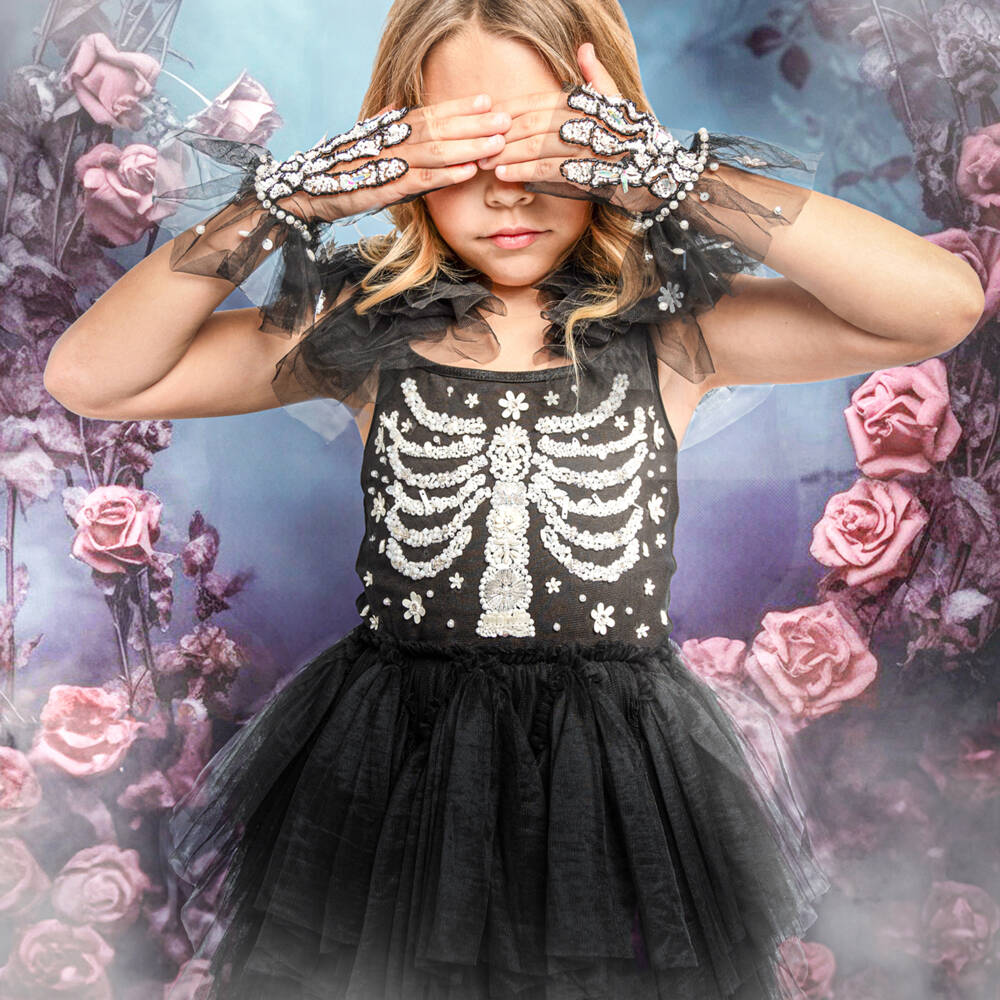 Tutu du Monde-Girls Midnight Tulle Sequin Dress | Childrensalon Outlet