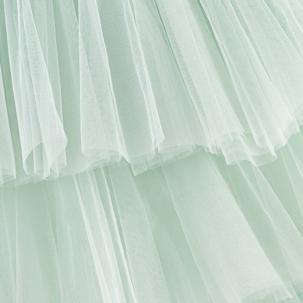 Tutu du Monde-Girls Mint Green Sequin Tulle Dress | Childrensalon Outlet