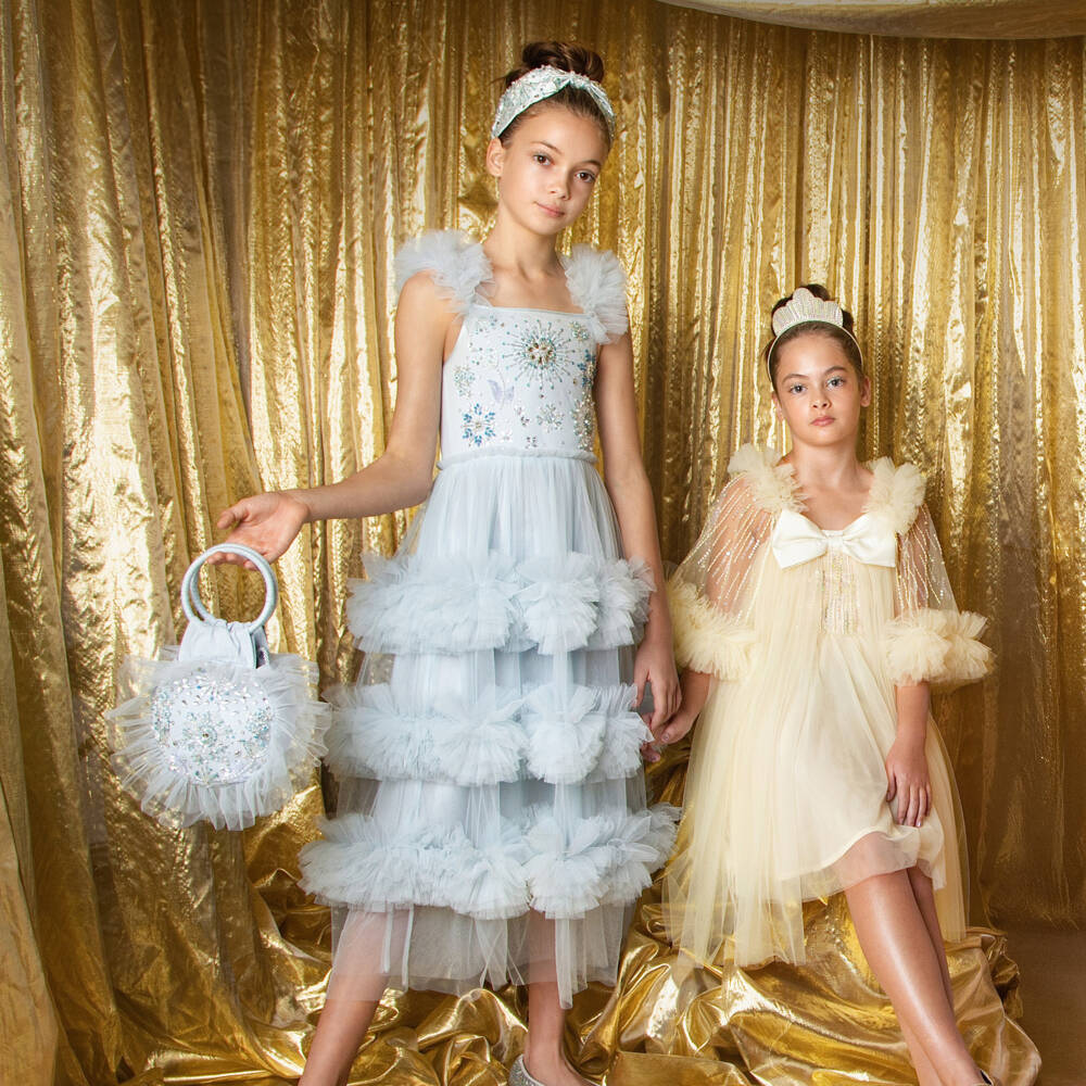 Tutu du Monde-Голубая сумка из тюля с украшениями для девочек | Childrensalon Outlet