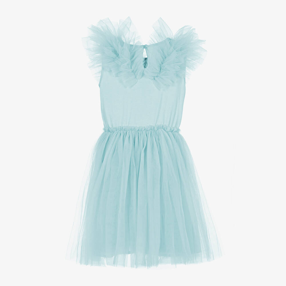 Tutu du Monde-Girls Pale Blue Tulle Dress | Childrensalon Outlet