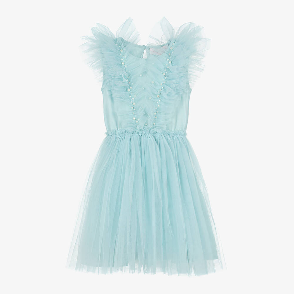 Tutu du Monde-Girls Pale Blue Tulle Dress | Childrensalon Outlet