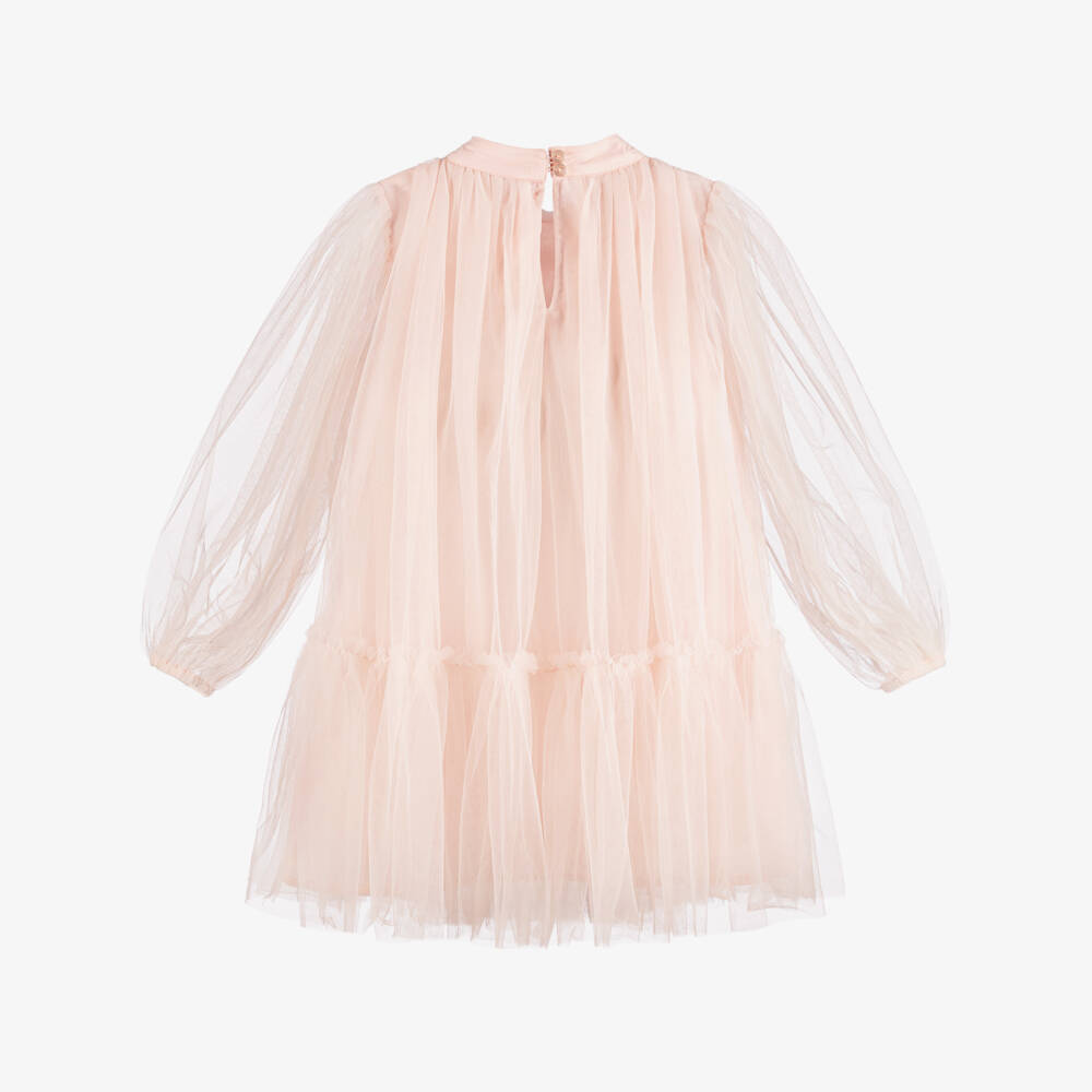 Tutu du Monde-Girls Pale Pink Jewel-Embellished Tulle Dress | Childrensalon Outlet