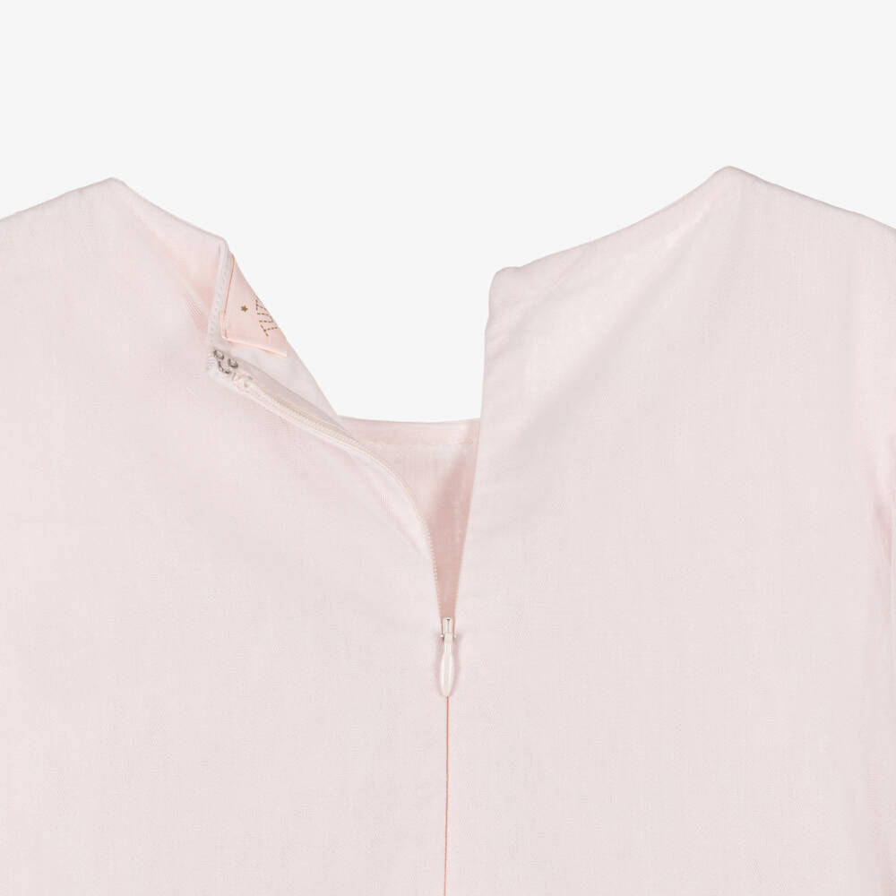 Tutu du Monde-Girls Pale Pink Puff Sleeve Tulle Dress | Childrensalon Outlet