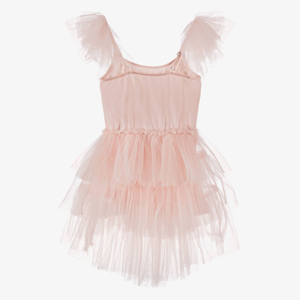 Tutu du Monde-Girls Pale Pink Sequin Embellished Tulle Dress | Childrensalon Outlet