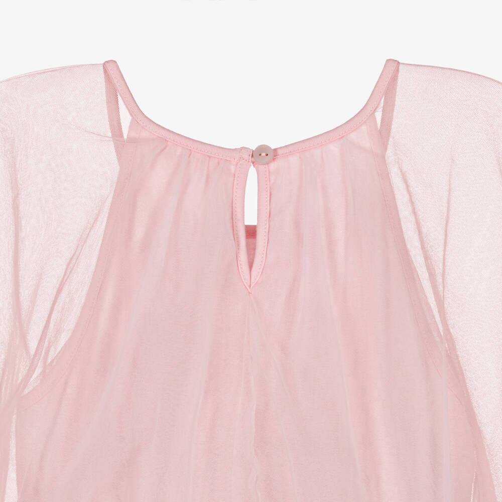 Tutu du Monde-Girls Pale Pink Tiered & Sequinned Tulle Dress | Childrensalon Outlet