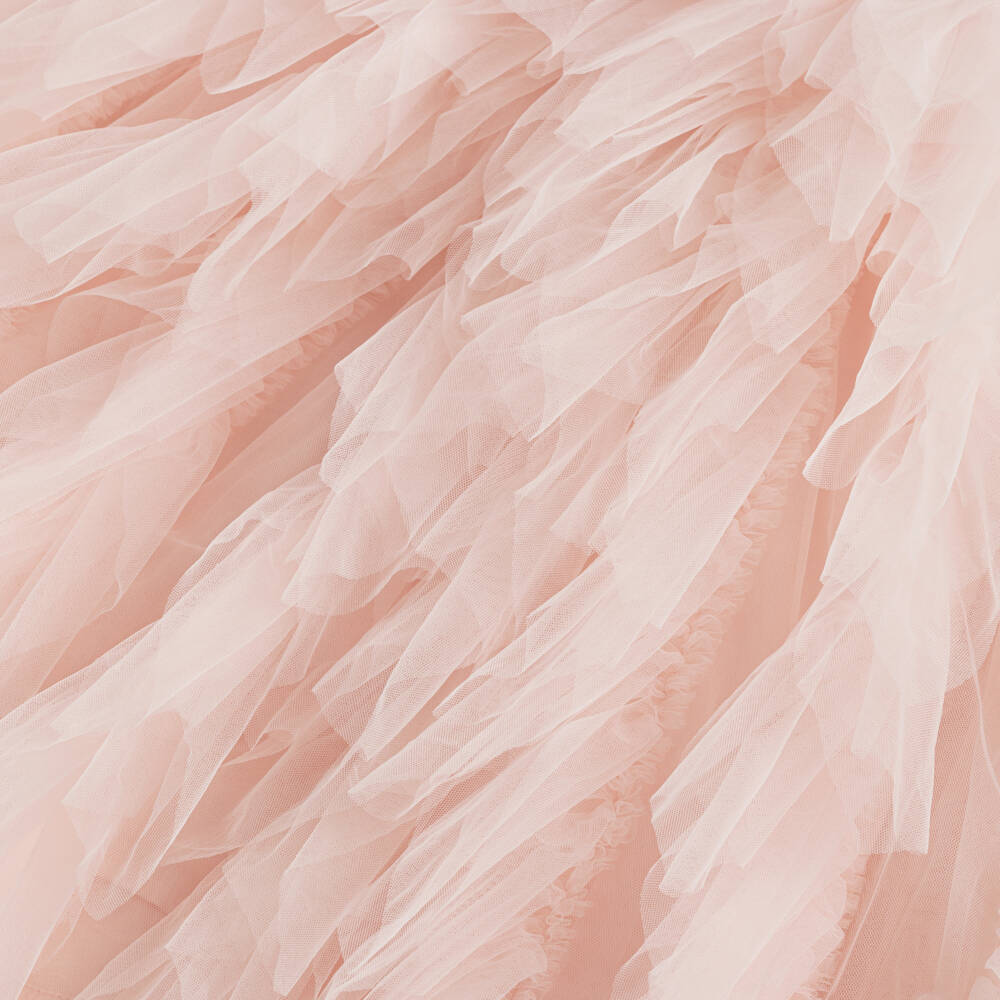 Tutu du Monde-Girls Pale Pink Tulle Dress with Diamantés | Childrensalon Outlet