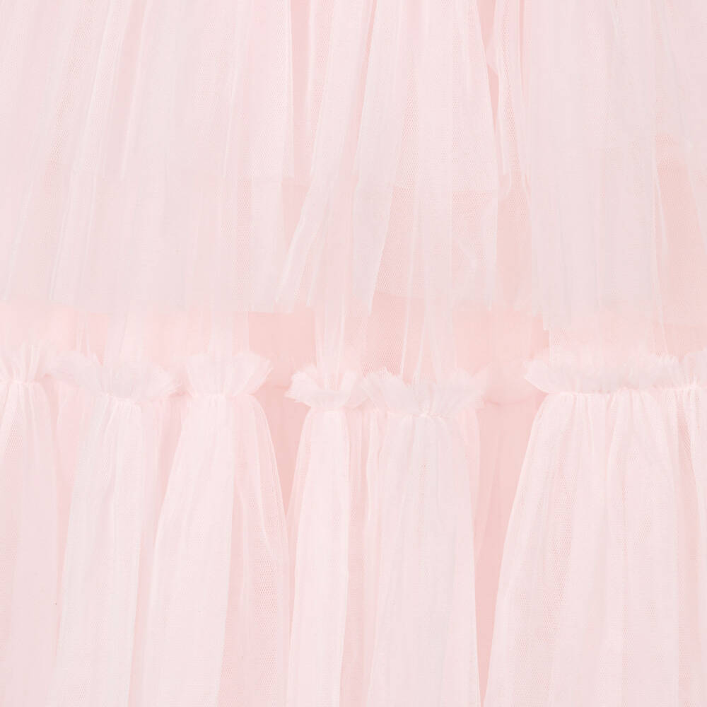 Tutu du Monde-Girls Pale Pink Tulle Tiered Dress with Sequins & Gems | Childrensalon Outlet