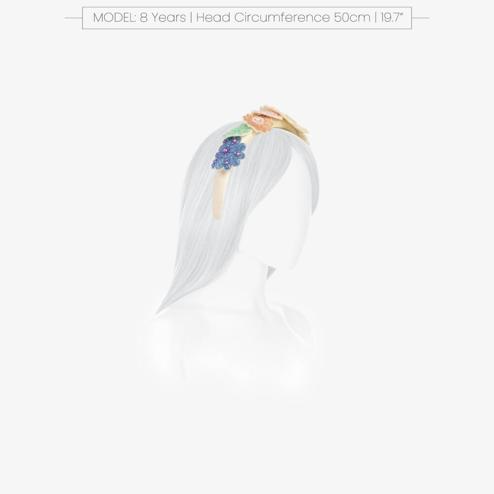Tutu du Monde-Girls Pale Yellow Sequinned Flower Hairband | Childrensalon Outlet