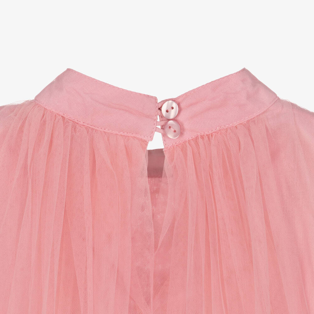 Tutu du Monde-Girls Pastel Pink Tulle Dress with Diamantés | Childrensalon Outlet