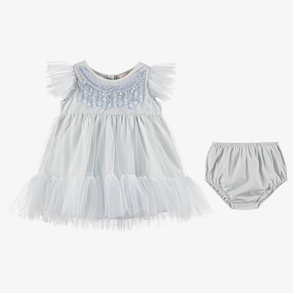 Tutu du Monde-Girls Pastel Tulle Beaded Gown | Childrensalon Outlet