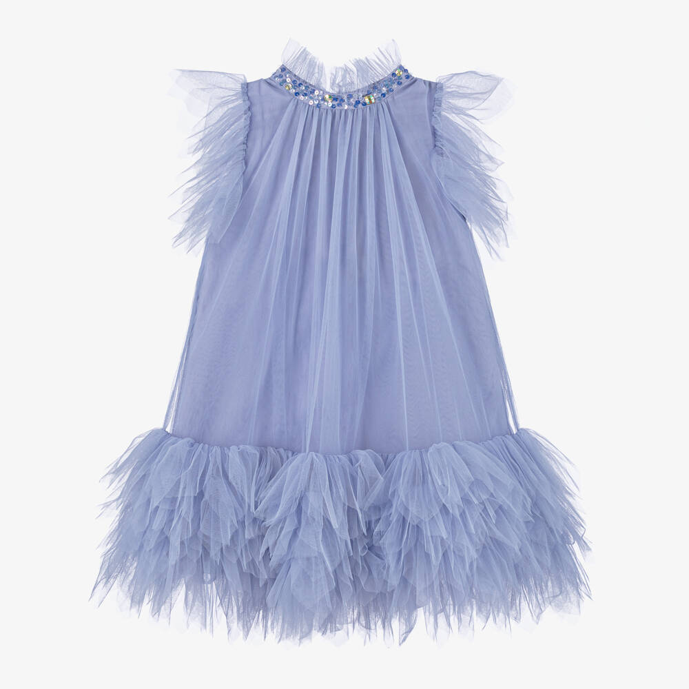 Tutu du Monde-Girls Periwinkle Sparkle Tulle Gown | Childrensalon Outlet