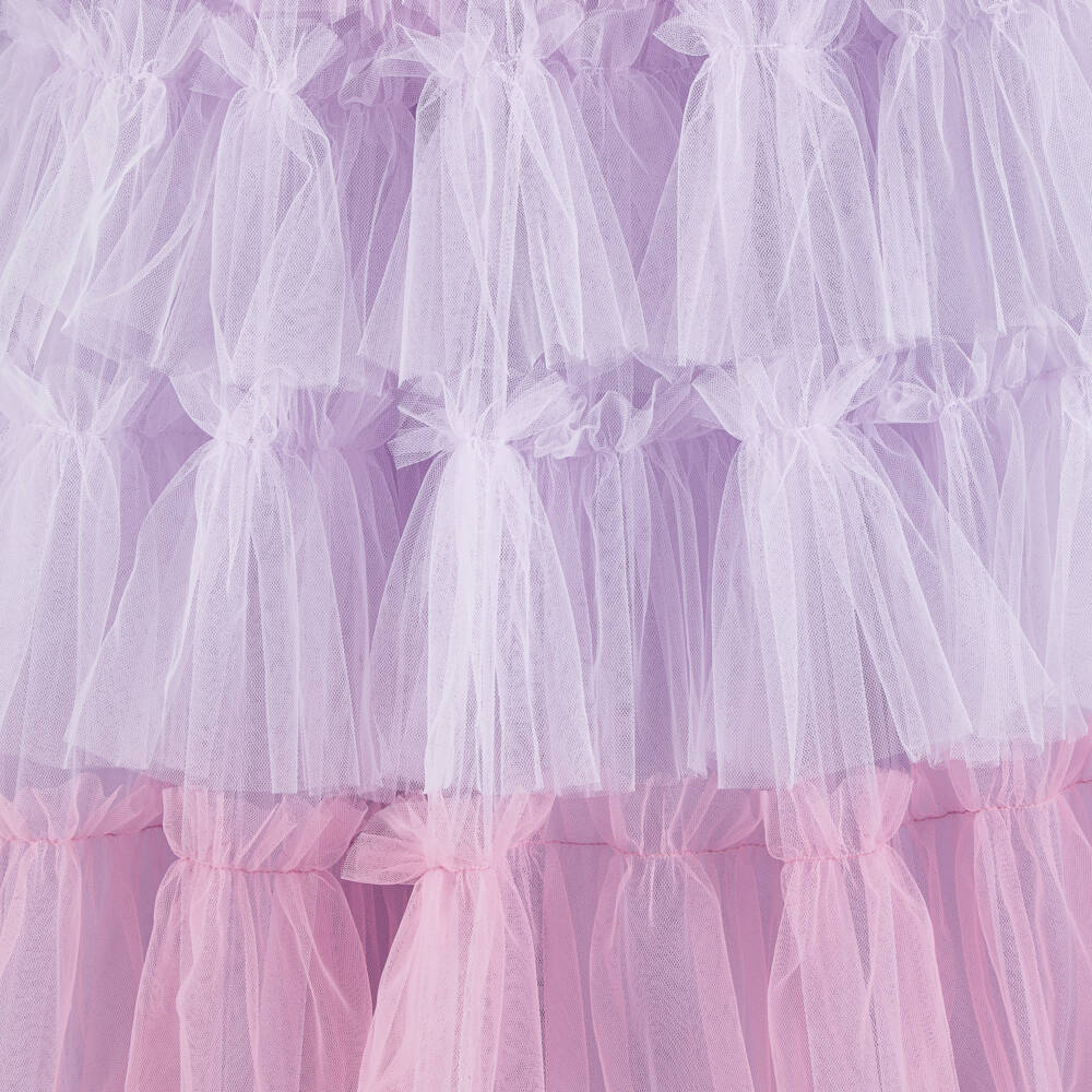 Tutu du Monde-Girls Pink & Lilac Tulle Halterneck Dress | Childrensalon Outlet