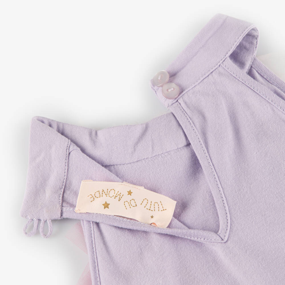 Tutu du Monde-Girls Pink & Lilac Tulle Halterneck Dress | Childrensalon Outlet