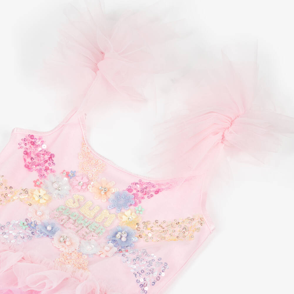 Tutu du Monde-Girls Pink & Pastel Coloured Tulle Ruffle Dress | Childrensalon Outlet