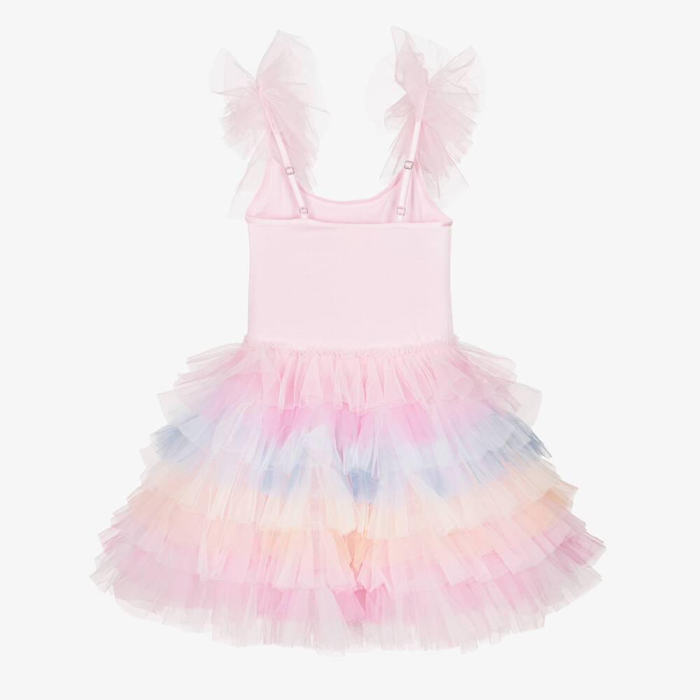 Tutu du Monde-Girls Pink & Pastel Coloured Tulle Ruffle Dress | Childrensalon Outlet