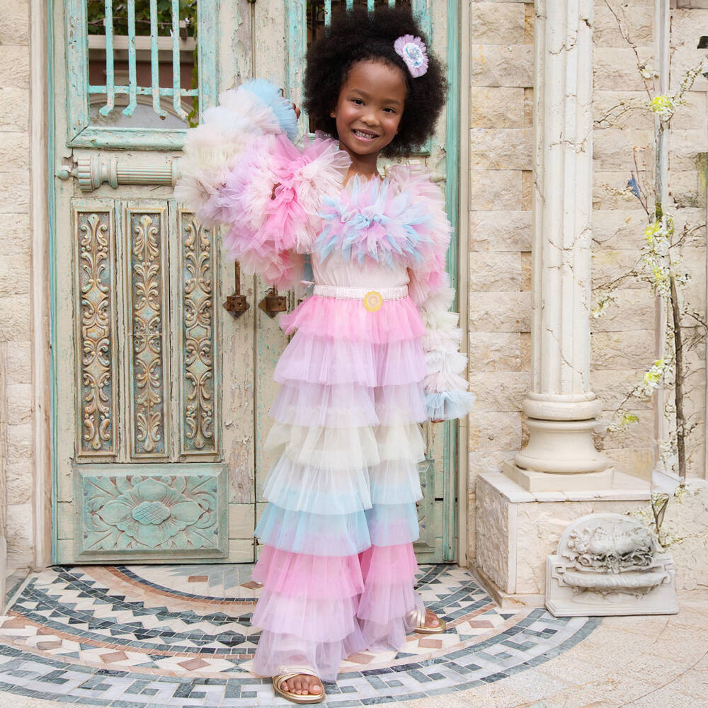 Tutu du Monde-Girls Pink Pastel Tulle Ruffle Trousers | Childrensalon Outlet