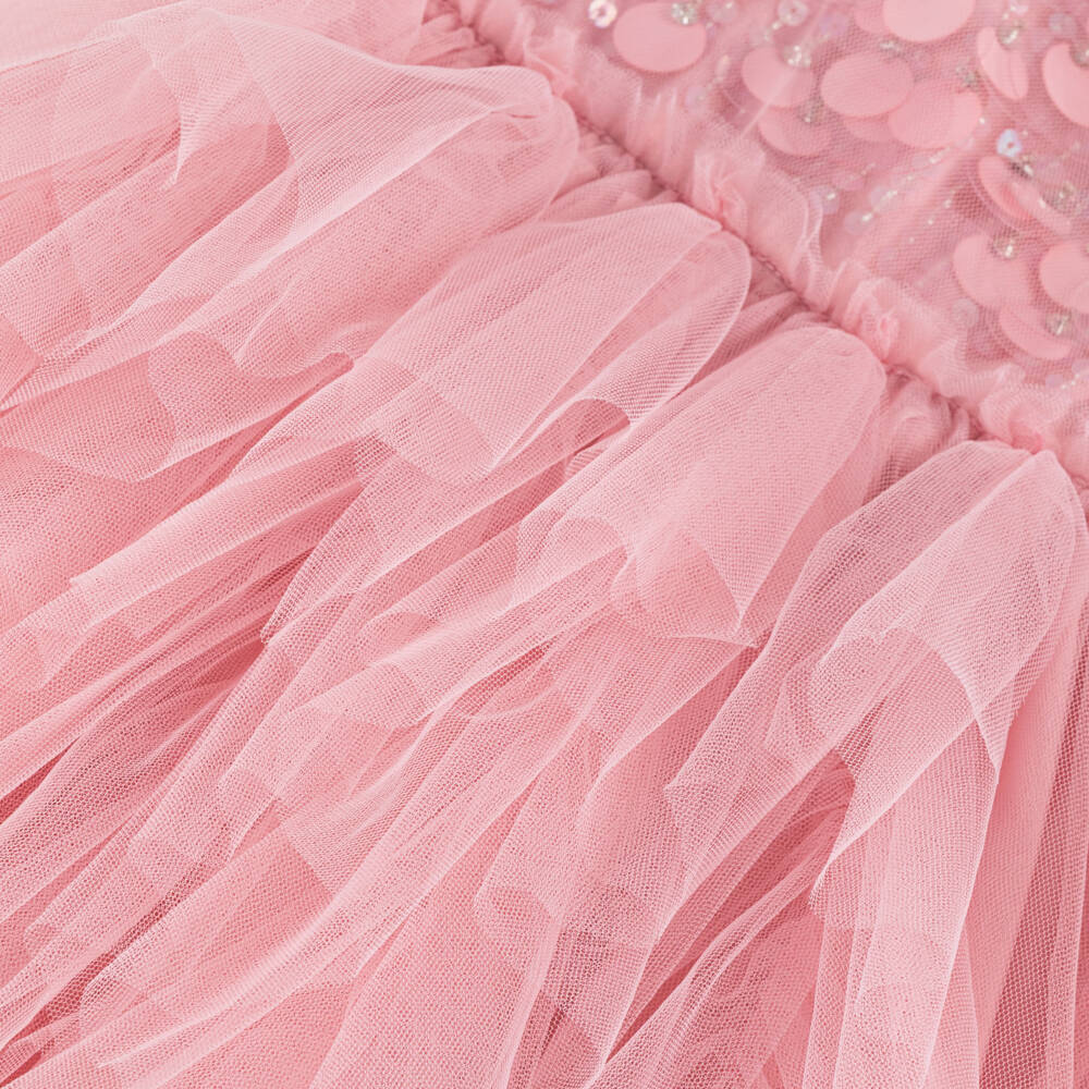 Tutu du Monde-Girls Pink Sequin Tulle Dress | Childrensalon Outlet