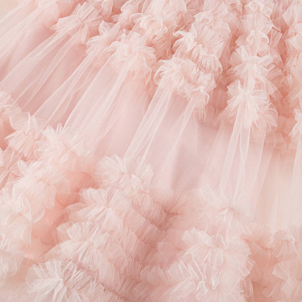 Tutu du Monde-Платье из розового тюля с пайетками для девочек | Childrensalon Outlet