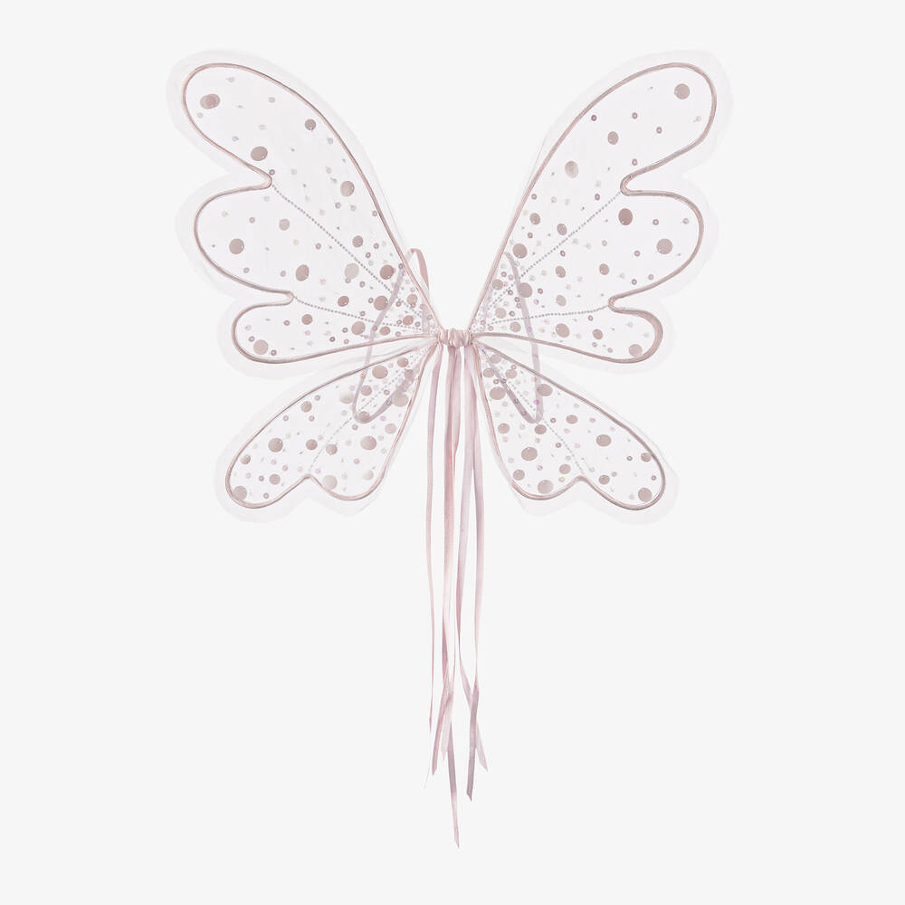 Tutu du Monde-Girls Pink Sequin & Tulle Fairy Wings | Childrensalon Outlet