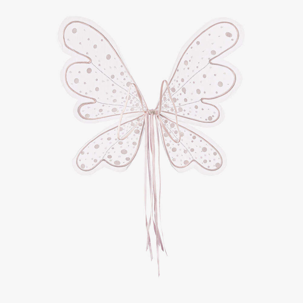 Tutu du Monde-أجنحة جنية تول مزين بترتر لون زهري فاتح للبنات | Childrensalon Outlet