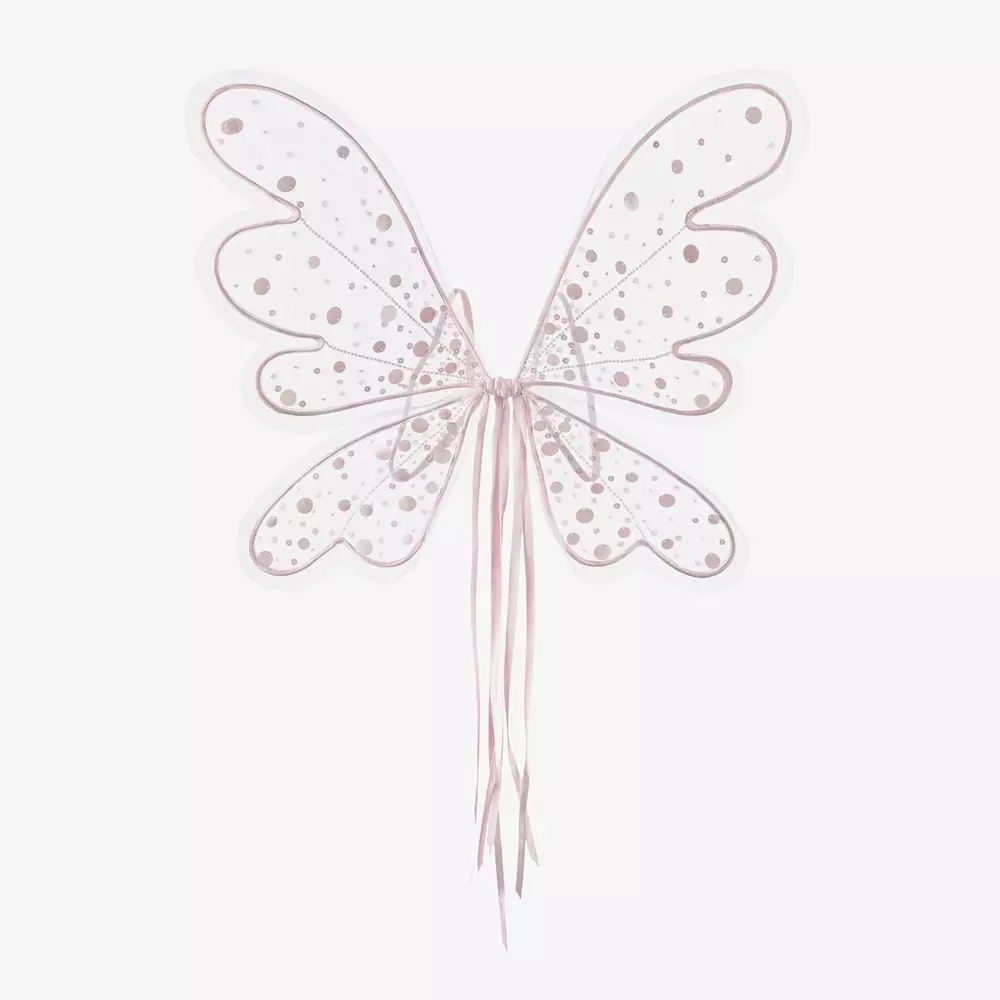 Tutu du Monde-أجنحة جنية تول مزين بترتر لون زهري فاتح للبنات | Childrensalon Outlet