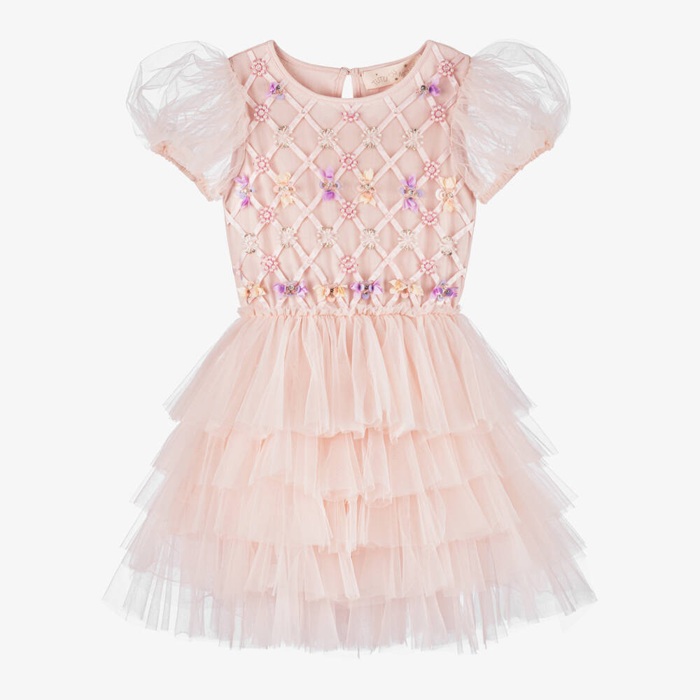 Tutu du Monde-Girls Pink Sequined Tulle Gown | Childrensalon Outlet